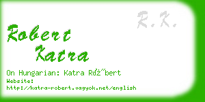 robert katra business card